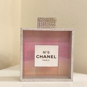 Perfum Bottle Decor Inspiring Classy Elegant - Size: 5" x 5" - Brand New